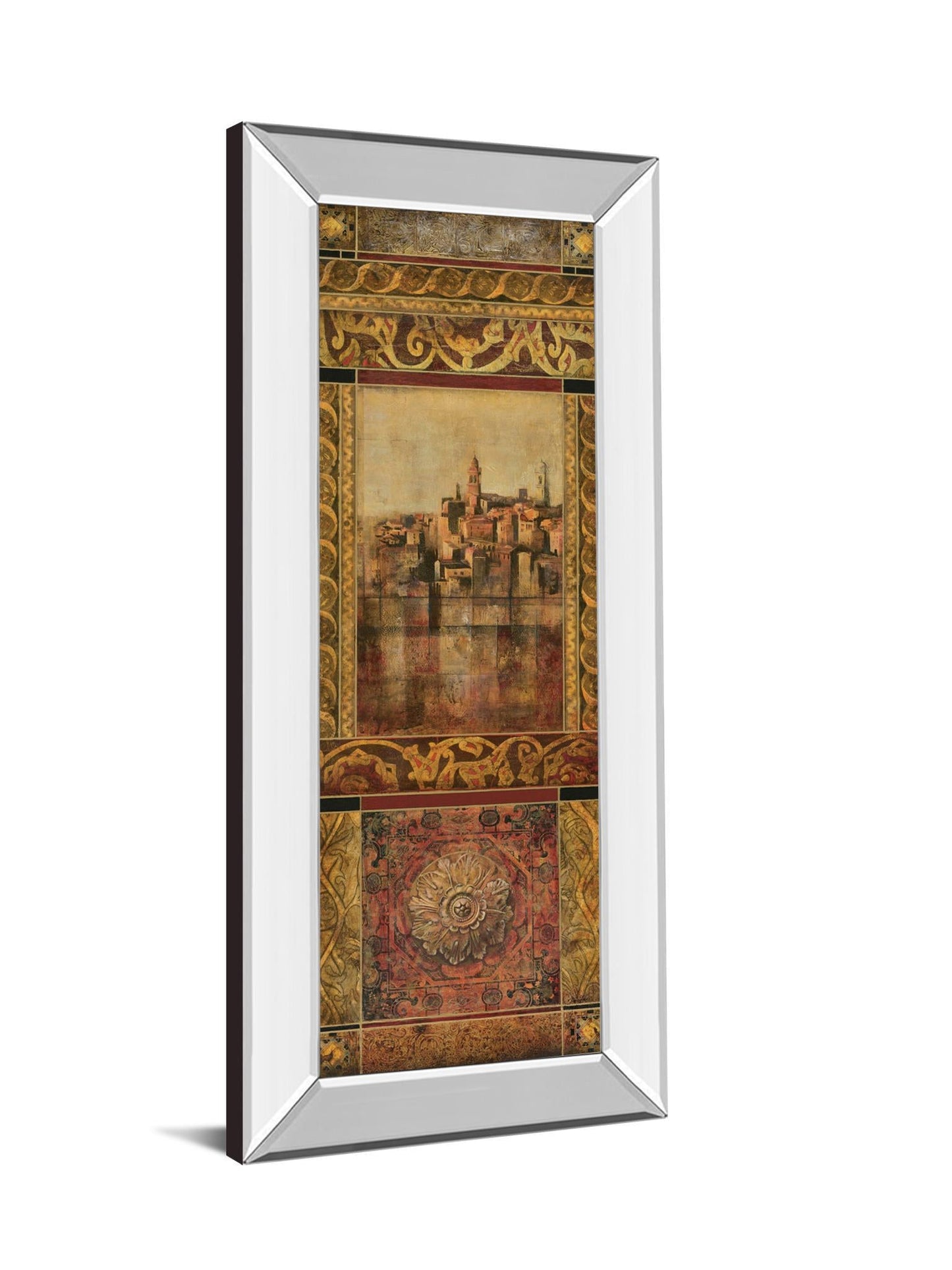 New Enchantment I By Douglas - Mirror Framed Print Wall Art - Gold - Snoozhouse