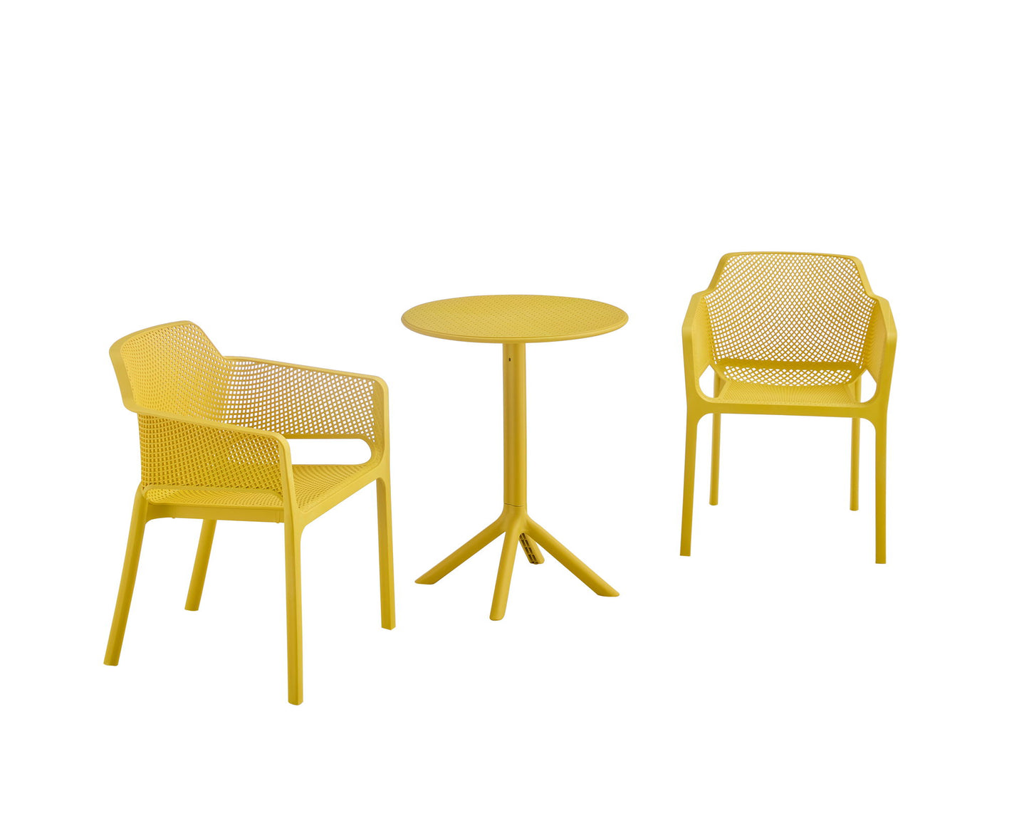 3 Piece Plastic Arm Chair Bistro Grs Premium Ocean Plastic Home Essentials
