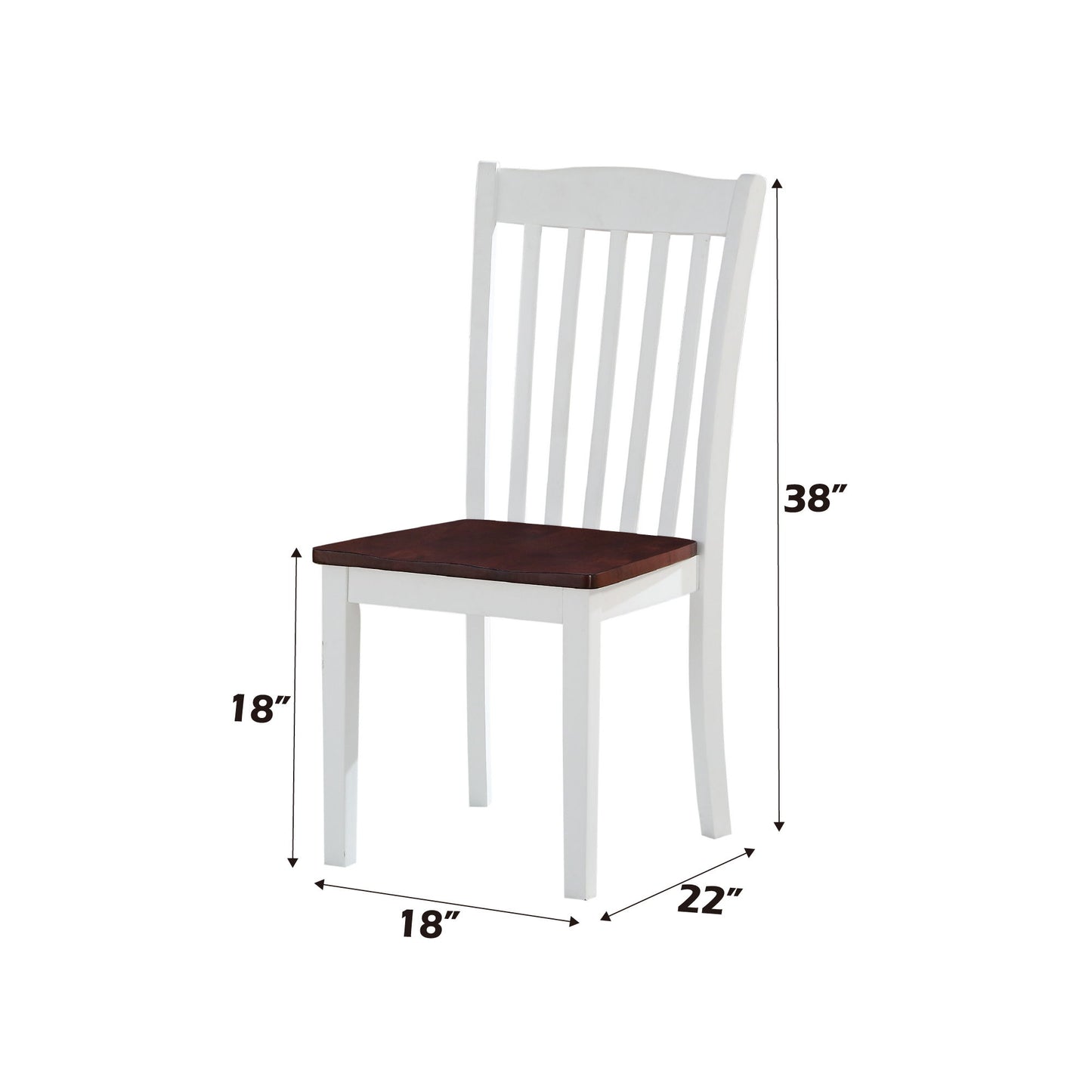 Leigh - Side Chair (Set of 2) - White Acme