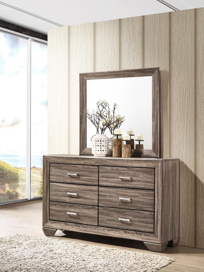 Kauffman - 6-Drawer Dresser with Mirror CoasterEveryday