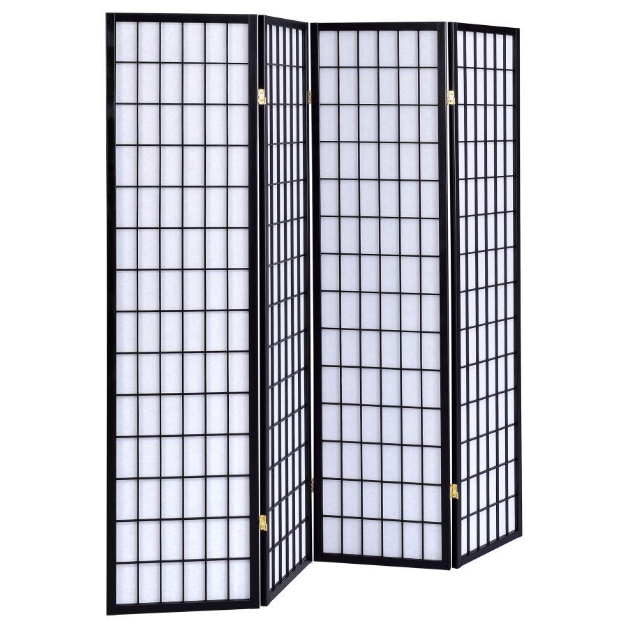 Roberto - 4-Panel Room Divider Folding Shoji Screen CoasterEveryday