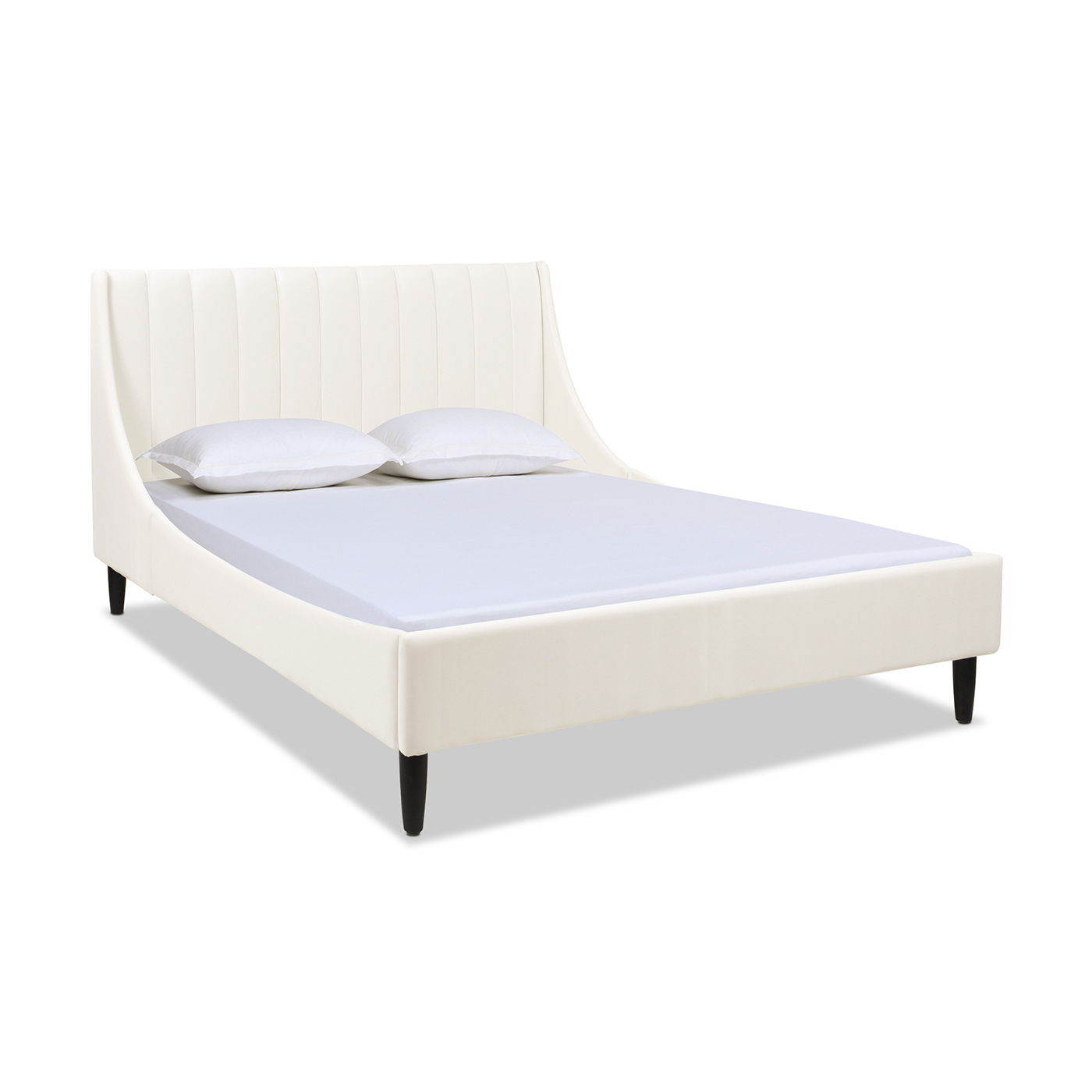 Aspen - Vertical Tufted Modern Headboard Platform Bed Set Jennifer Taylor Home
