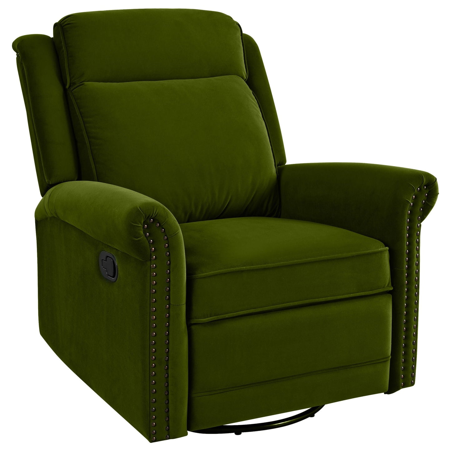 360 Degrees Swivel Recliner Manual Rocking Recliner Home With Adjustable Backrest Noble House