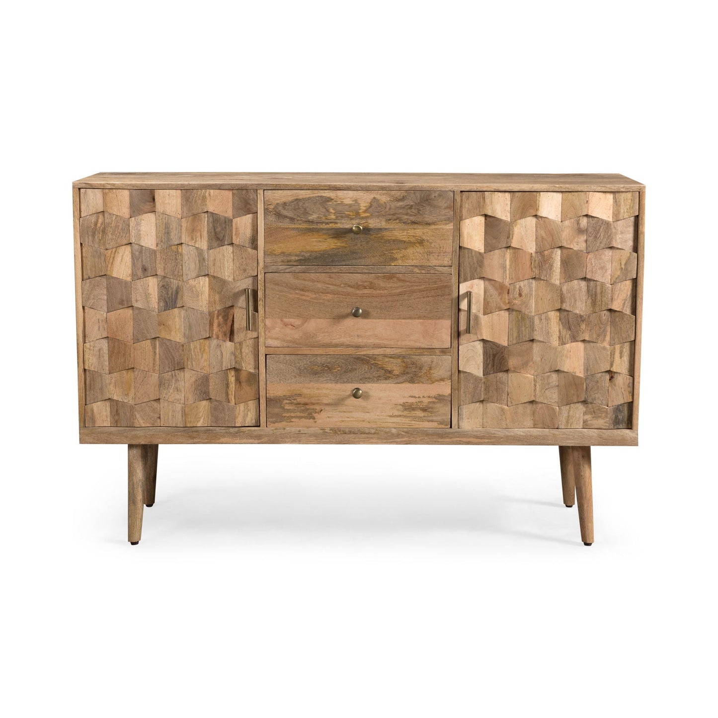 3 Drawer Sideboard With 2 Doors (KD Legs) - Natural Noble House