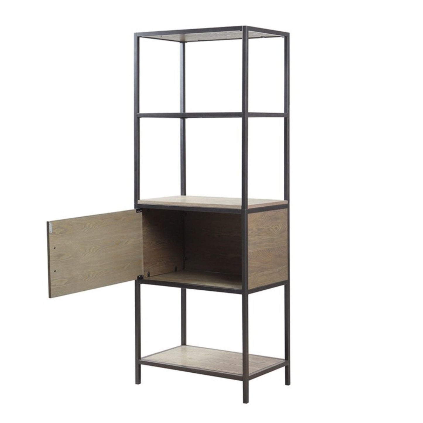 Darley - 3 Shelf Bookcase With Storage Cabinet - Gray JLA