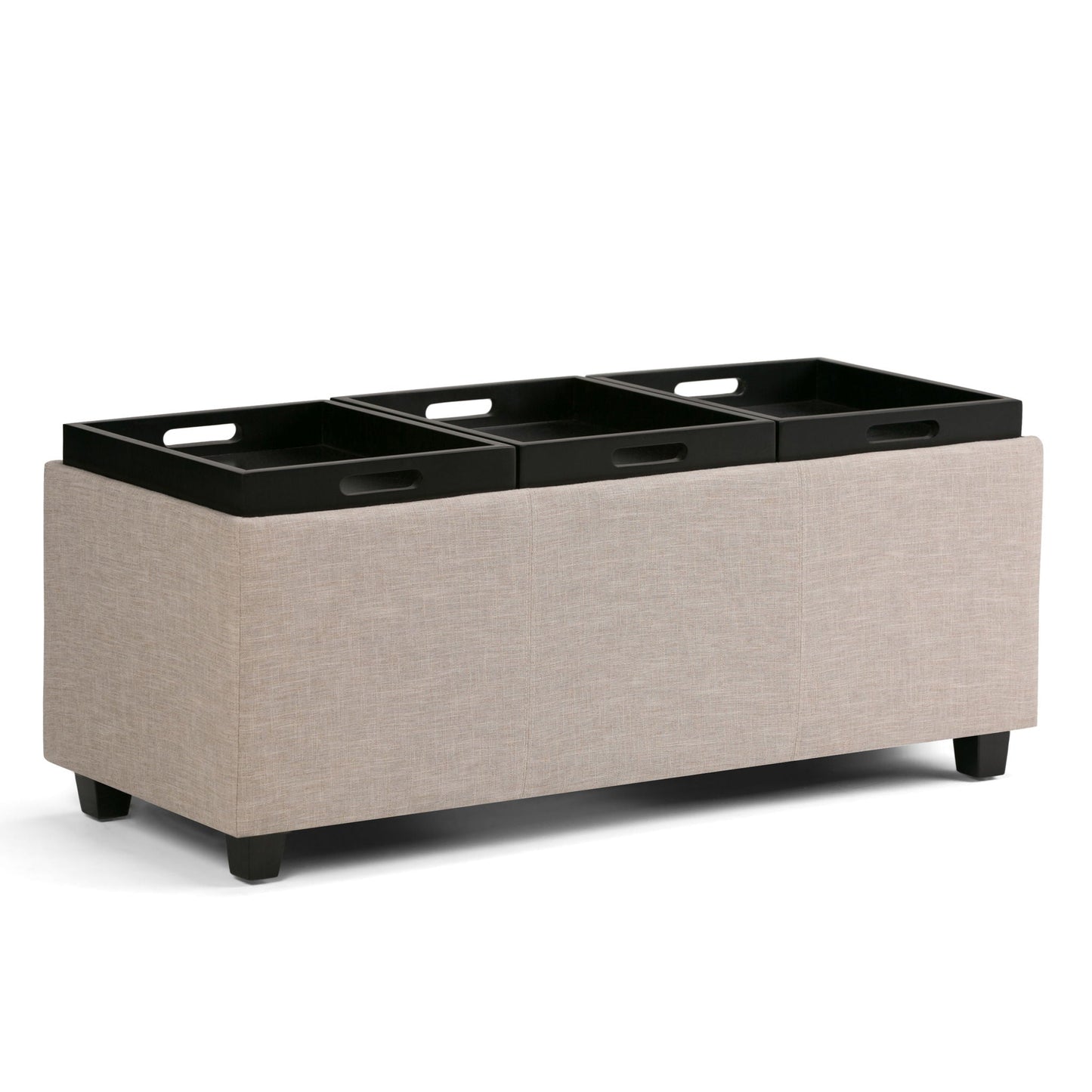 Avalon - Upholstered Storage Ottoman Simpli-Home