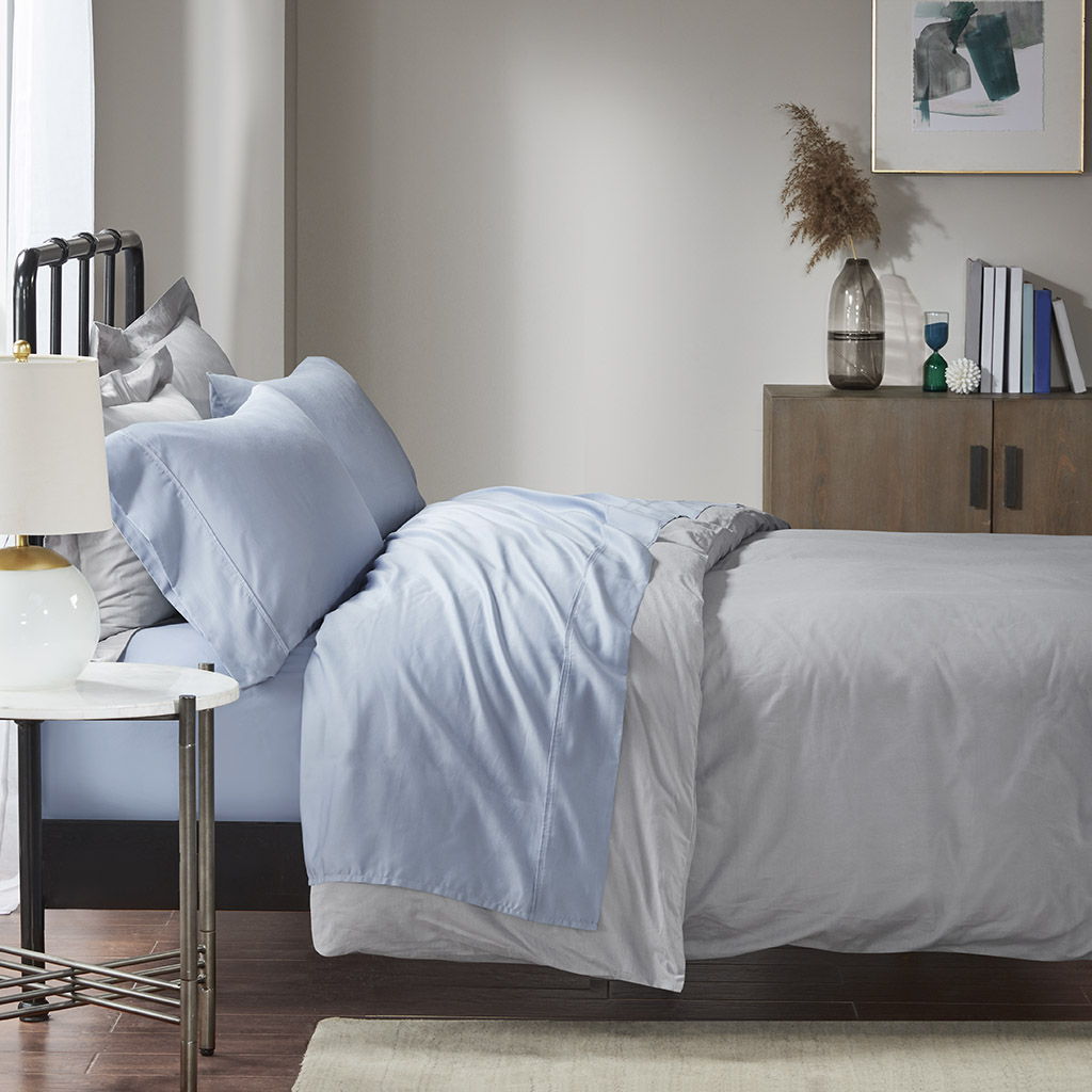 Queen Sheet Set Cotton - Blue Madison Park