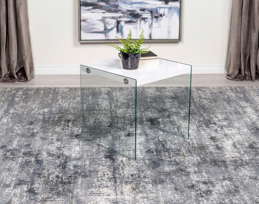 Opal - Rectangular Glass Frame Table Coaster Fine Furniture