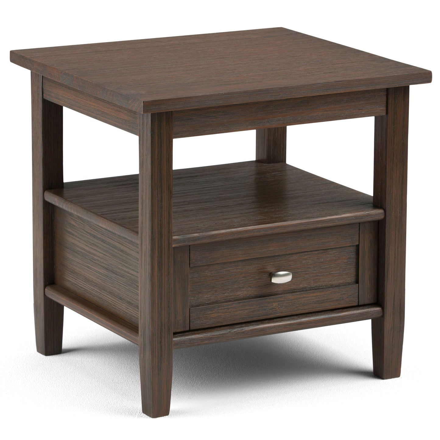 Warm Shaker - End Table - Farmhouse Brown Simpli-Home