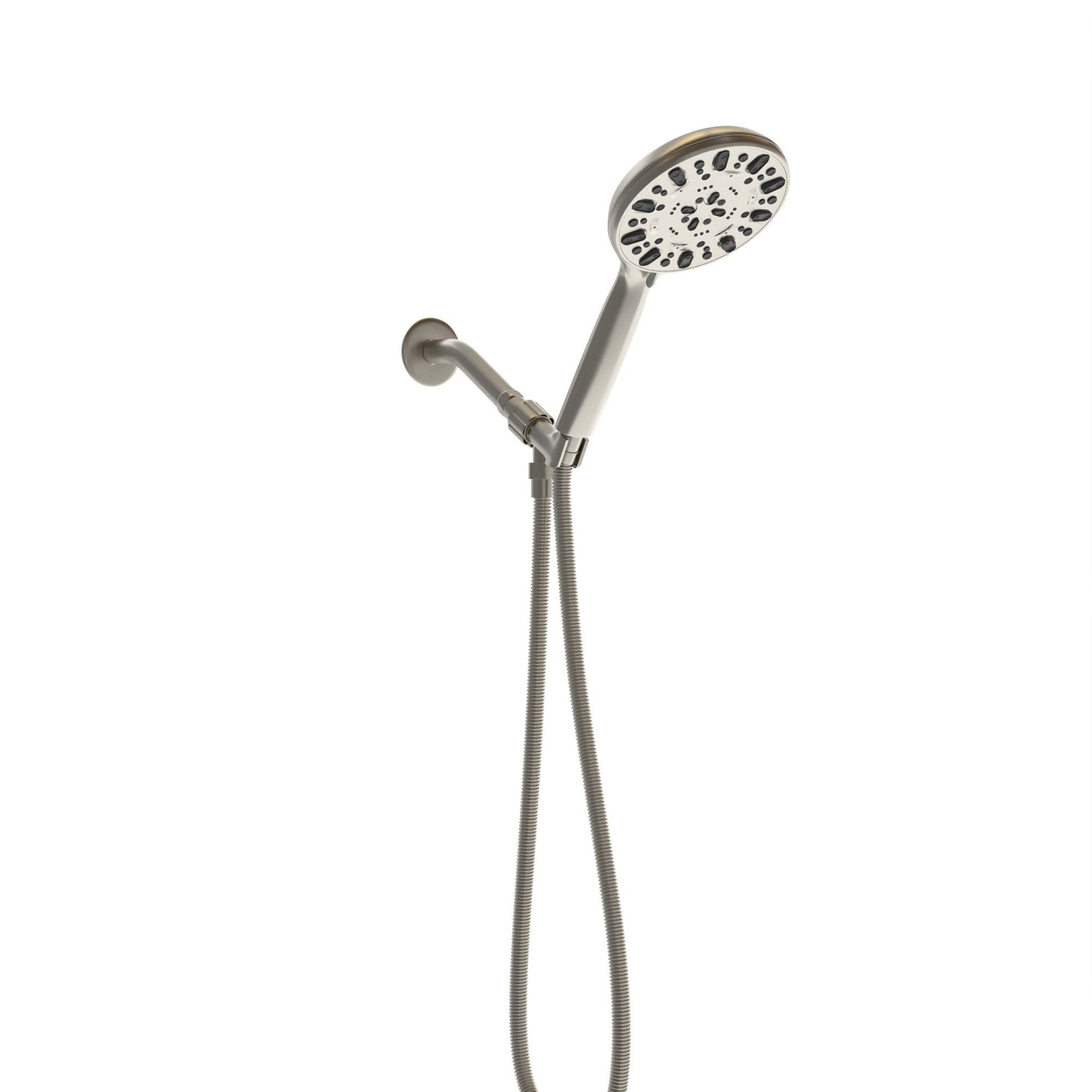 Multi Function Adjustable Hand Shower 7 Function Hand Shower, Wall Mounted - Brushed Nickel Daily Nest
