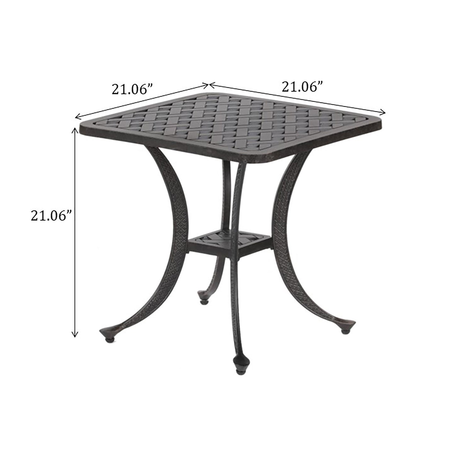 End Table - Dark Lava Bronze Home Essentials