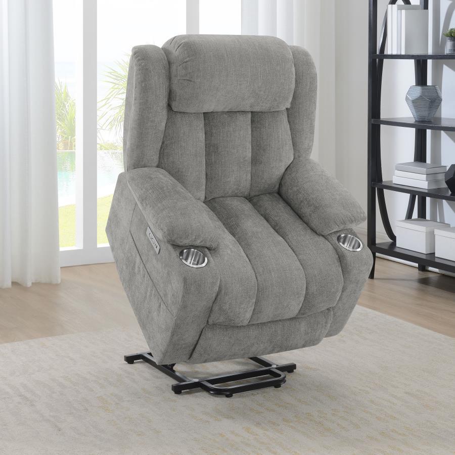 Houston - Upholstered Power Lift Recliner Chair CoasterEveryday