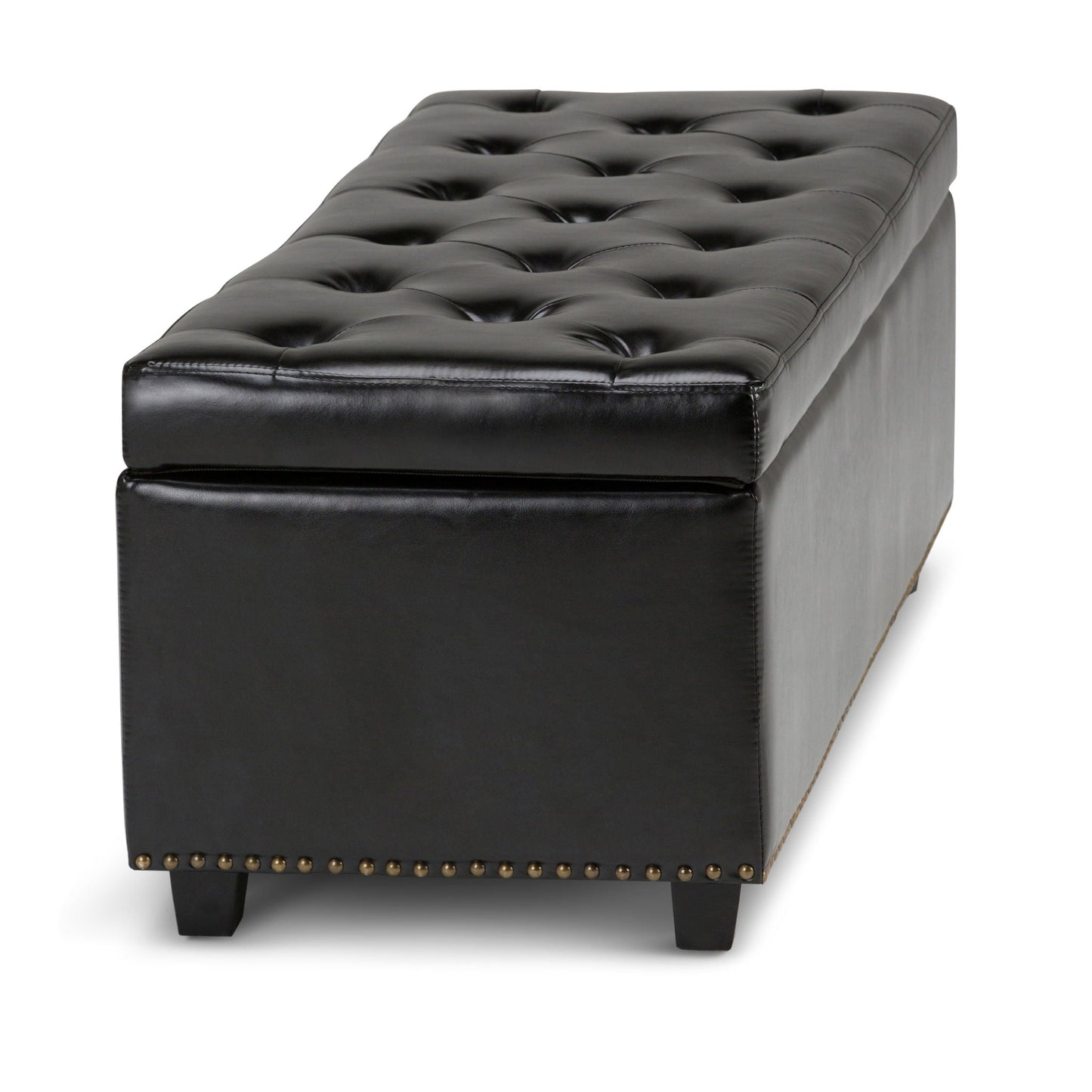 Hamilton - Upholstered Storage Ottoman Simpli-Home