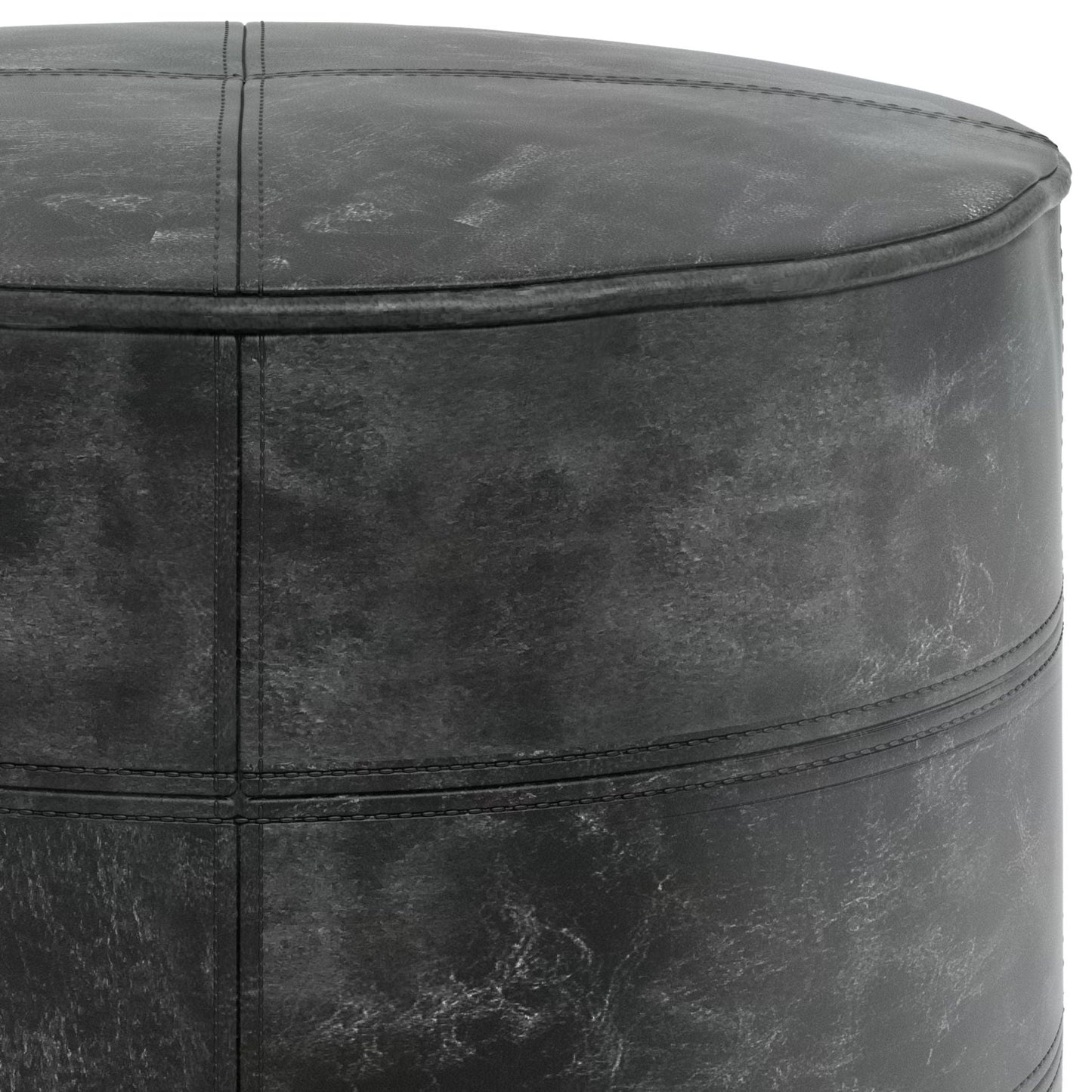 Connor - Handcrafted Round Pouf Simpli-Home