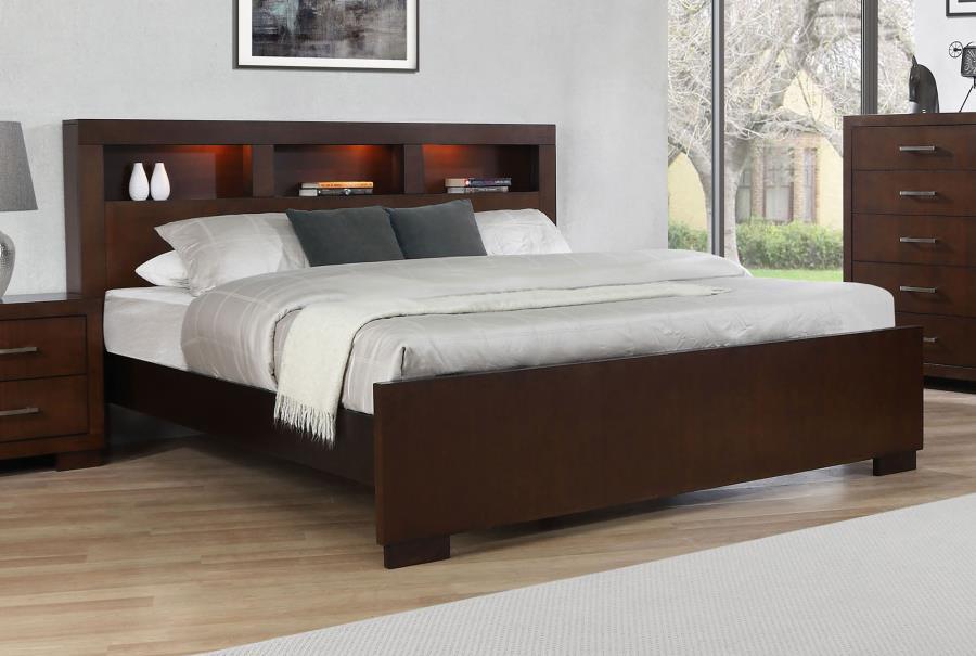 Jessica - LED Storage Bookcase Bed CoasterEssence