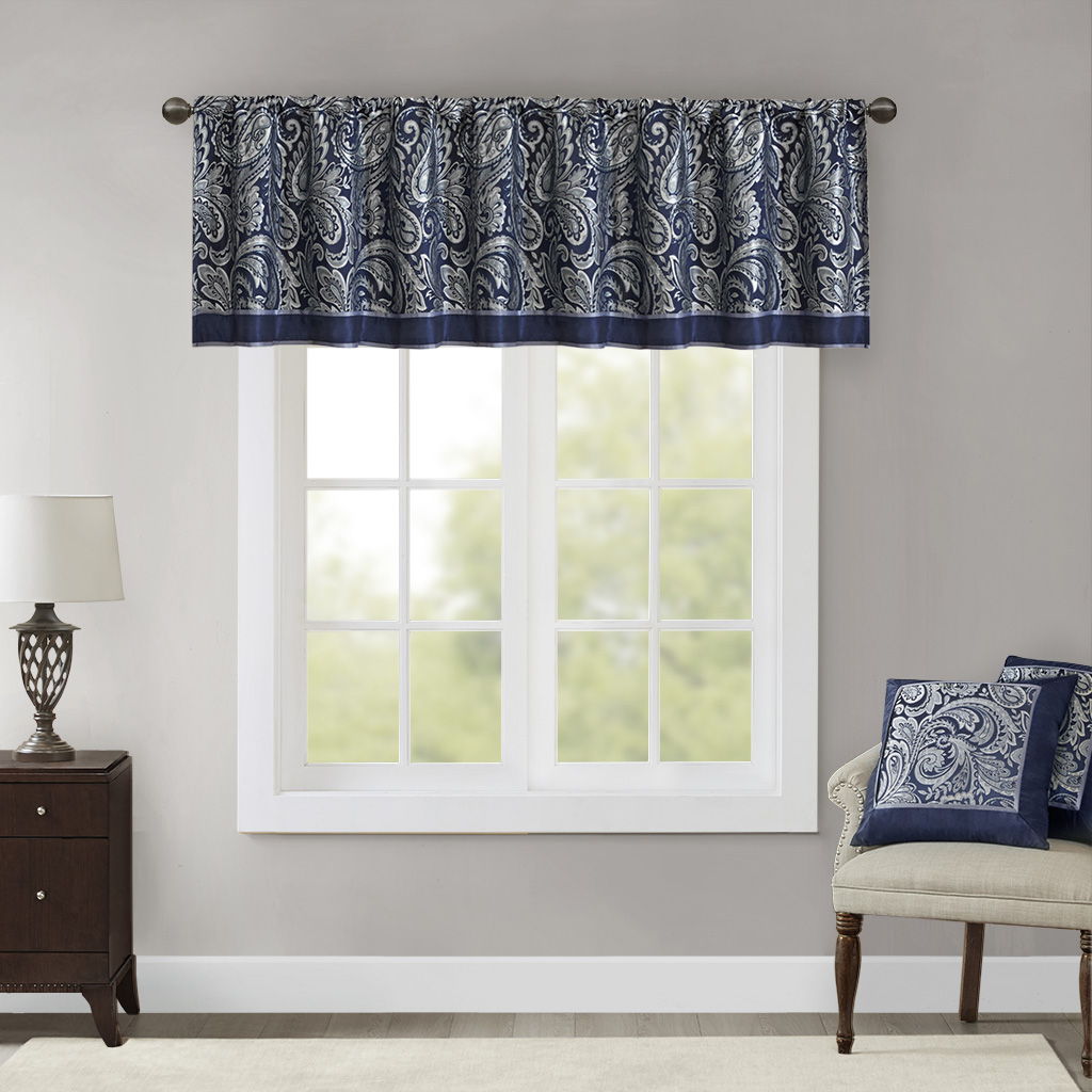 Aubrey - Window Valance - Navy - Snoozhouse