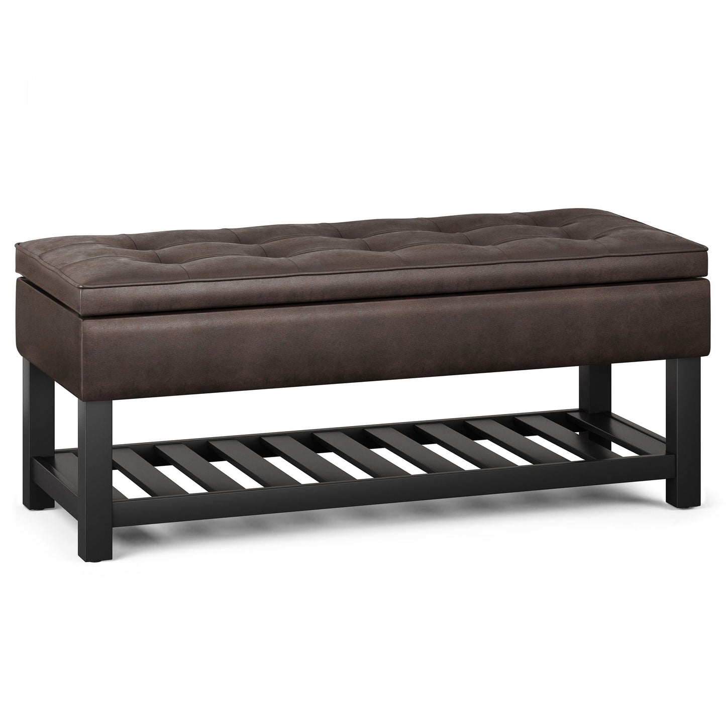 Cosmopolitan - Storage Ottoman Bench With Open Bottom Simpli-Home