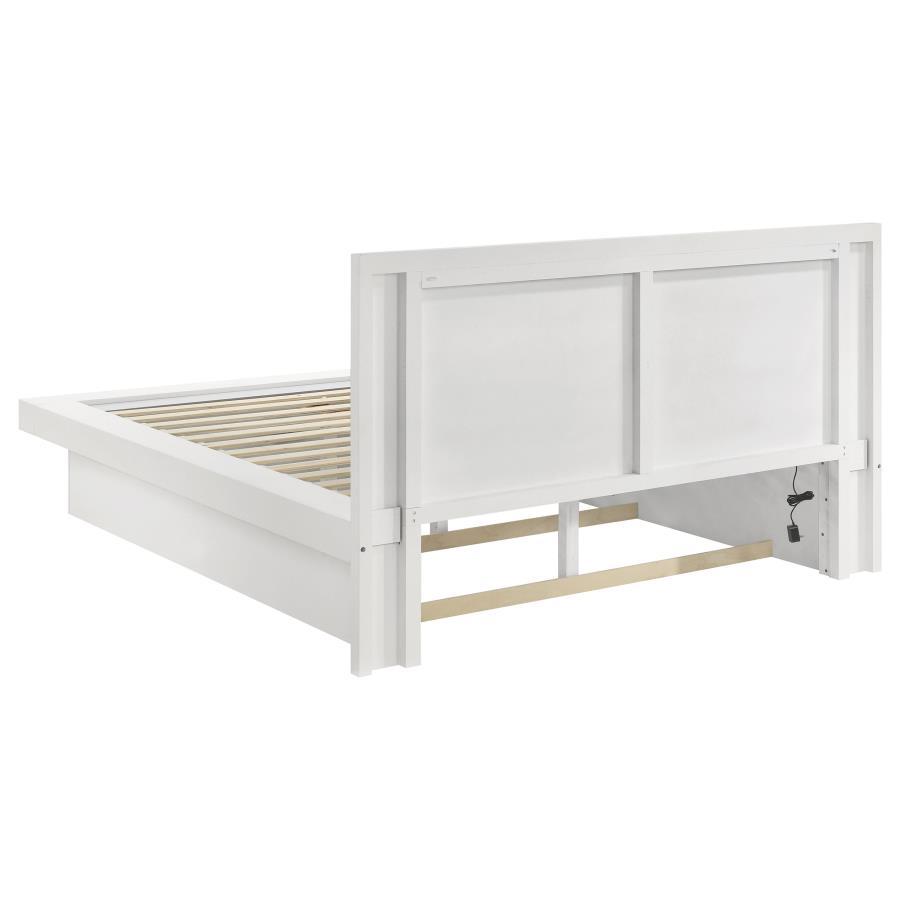 Jessica - Wood LED Panel Bed CoasterEssence
