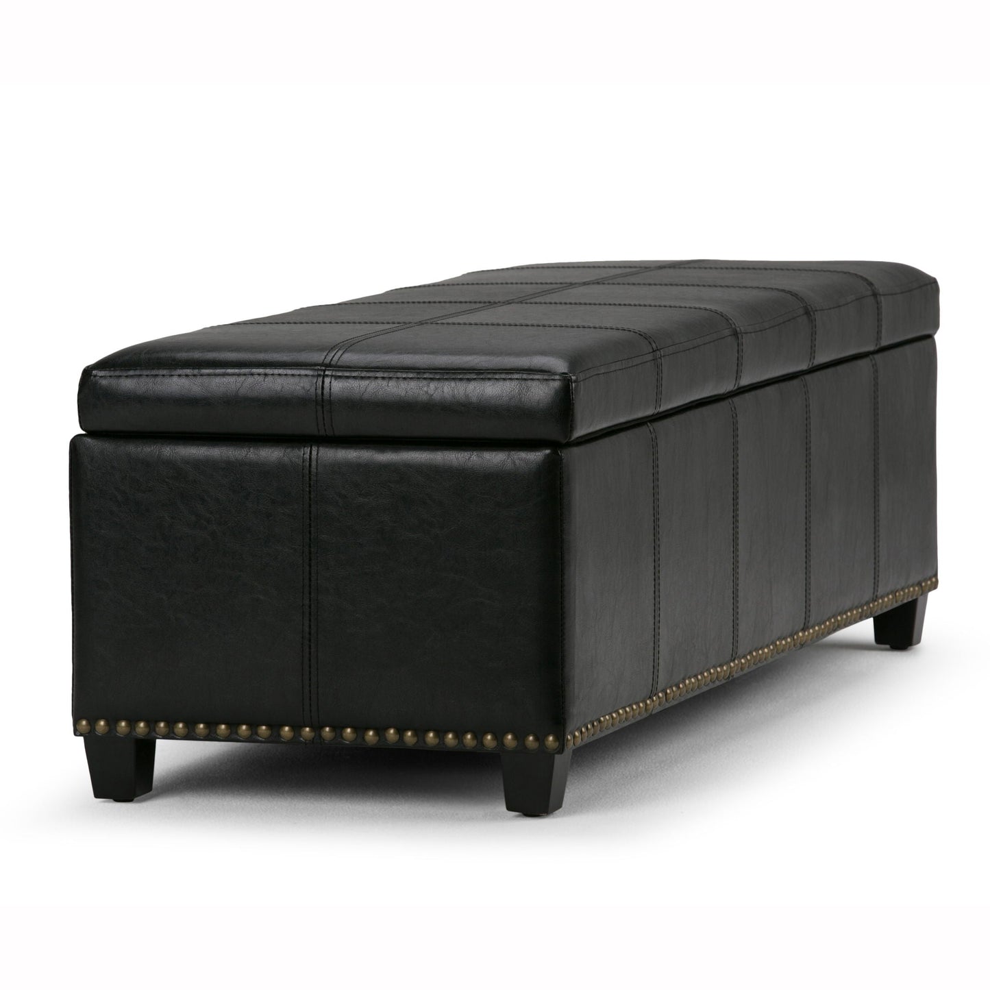 Kingsley - Upholstered Large Storage Ottoman Simpli-Home
