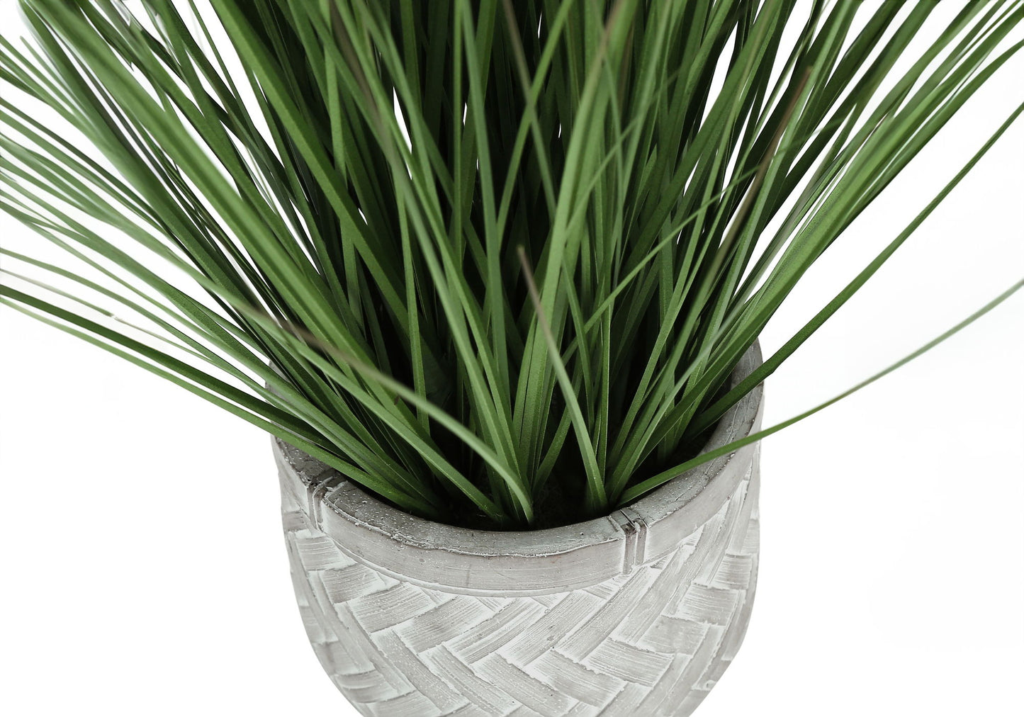 21" Tall, Artificial Plant, Grass, Indoor, Faux, Fake, Table, Greenery, Potted, Real Touch, Decorative - Green / White 8th Street