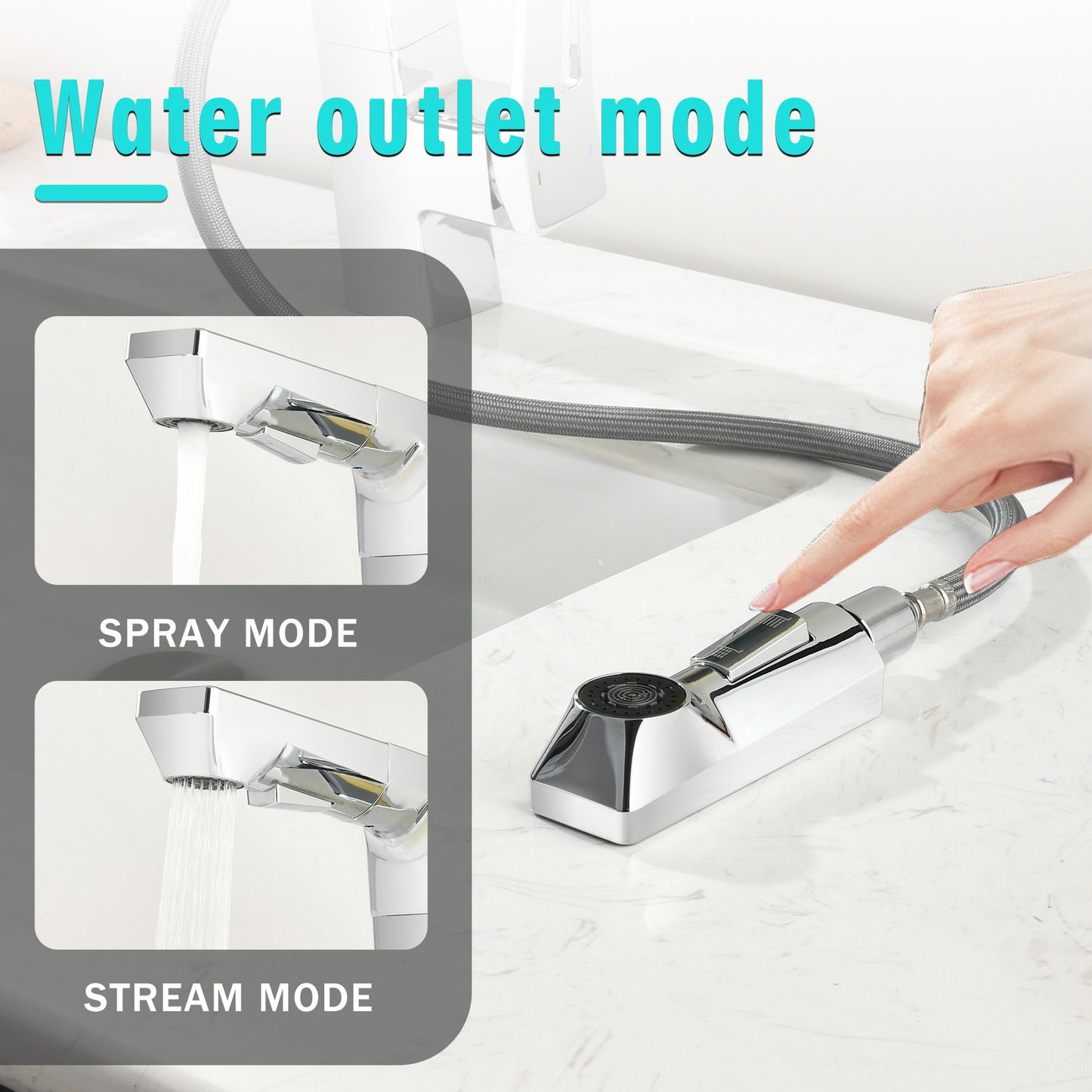 Modern Smart LED Bathroom Faucet With Temperature Digital Display And Pull Down Sprayer Daily Nest