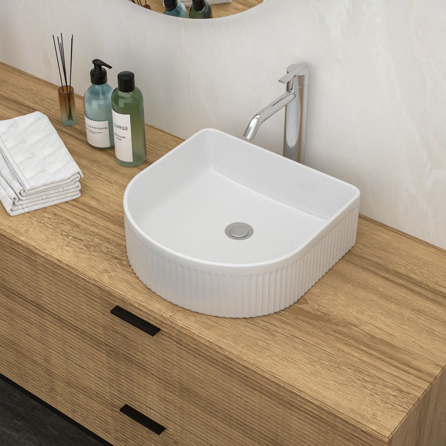 Vessel Bathroom Sink With Design - White Daily Nest