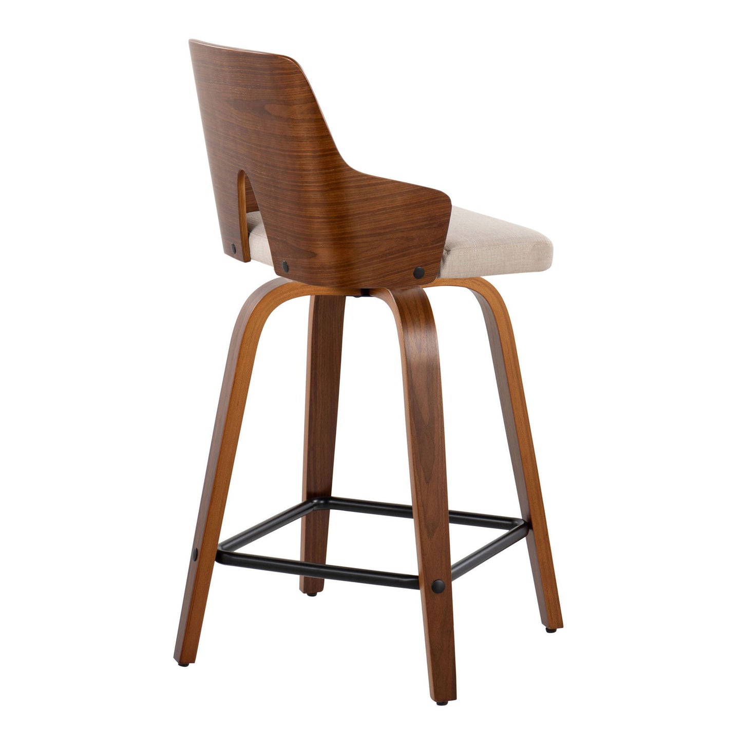 Ariana - Mid Century Modern Counter Stool (Set of 2) Lumi Source