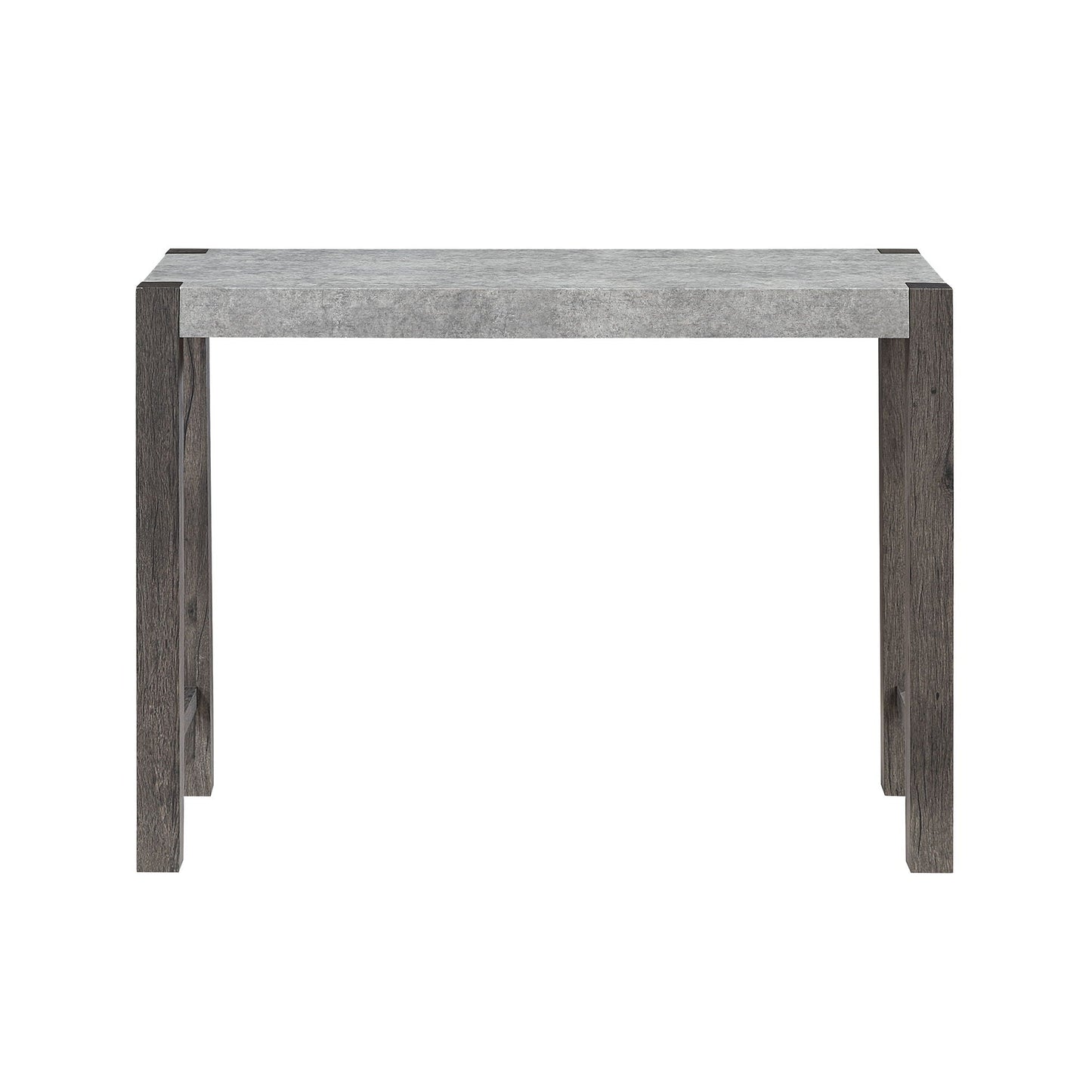 Regina - Console Sofa Table And Double Pedestal Base - Gray Global Furniture USA