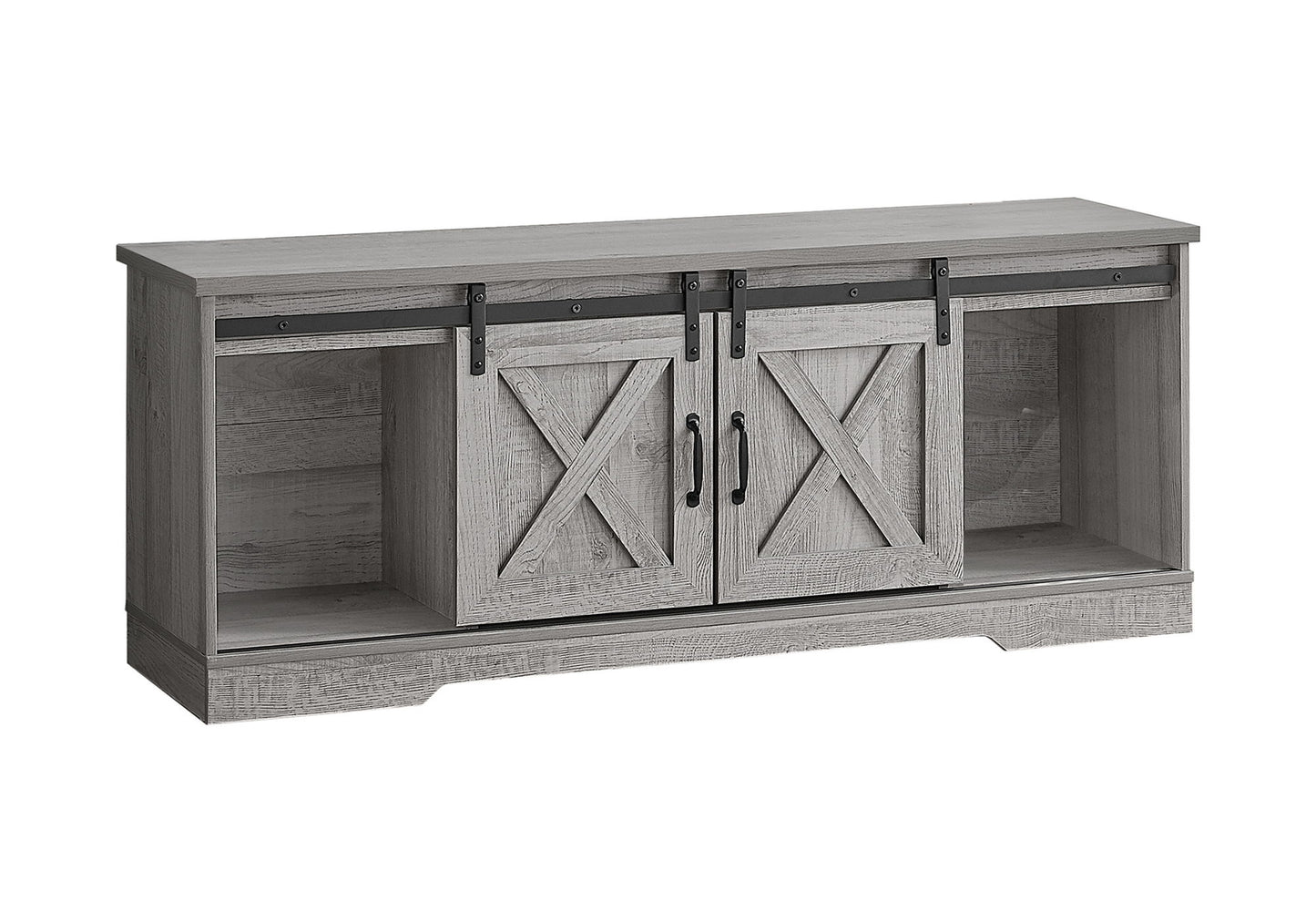 TV Stand, Console Media Entertainment Center, Storage Cabinet, Transitional 8th Street
