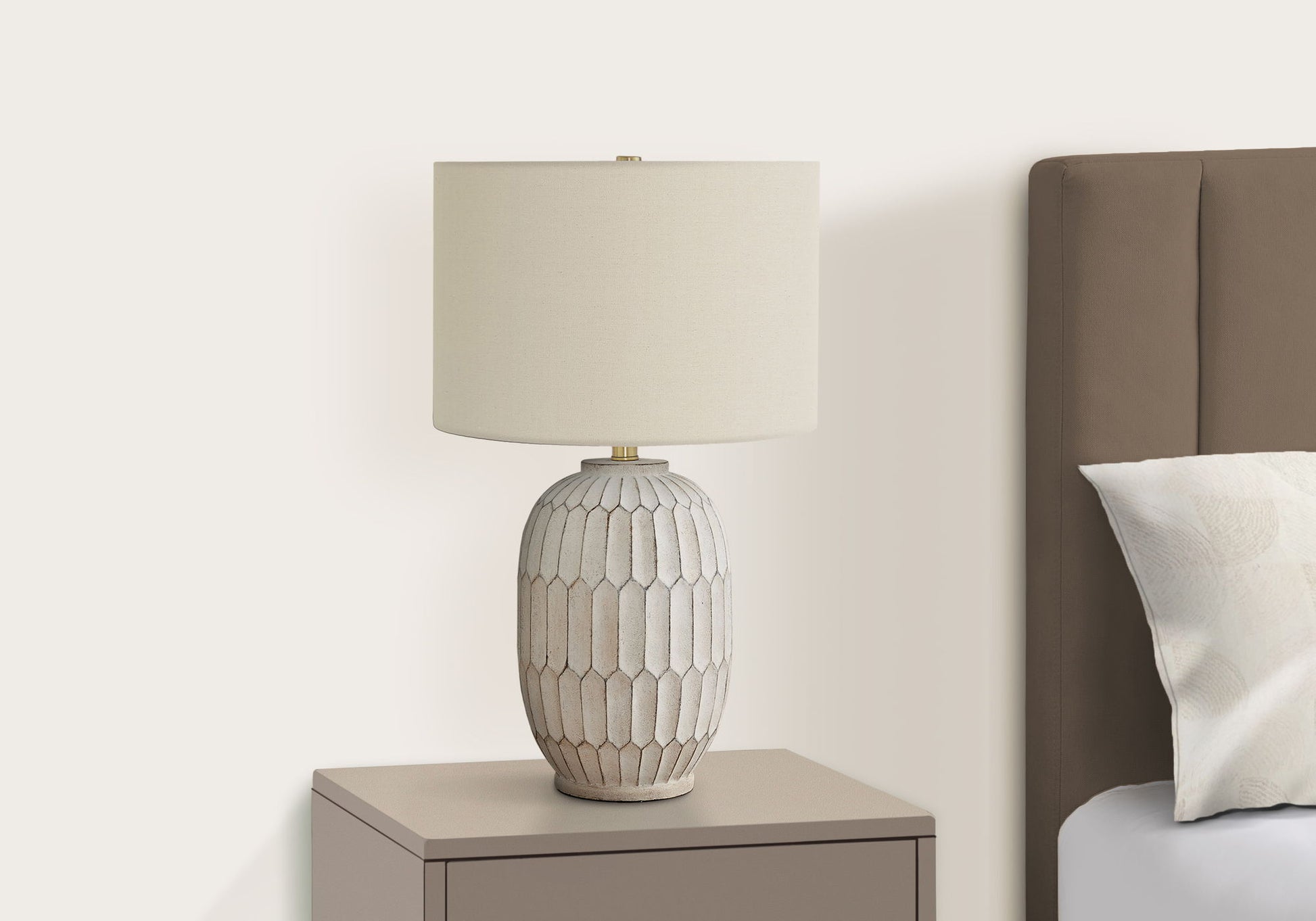 Table Lamp, Lighting, Transitional - Cream 8th Street