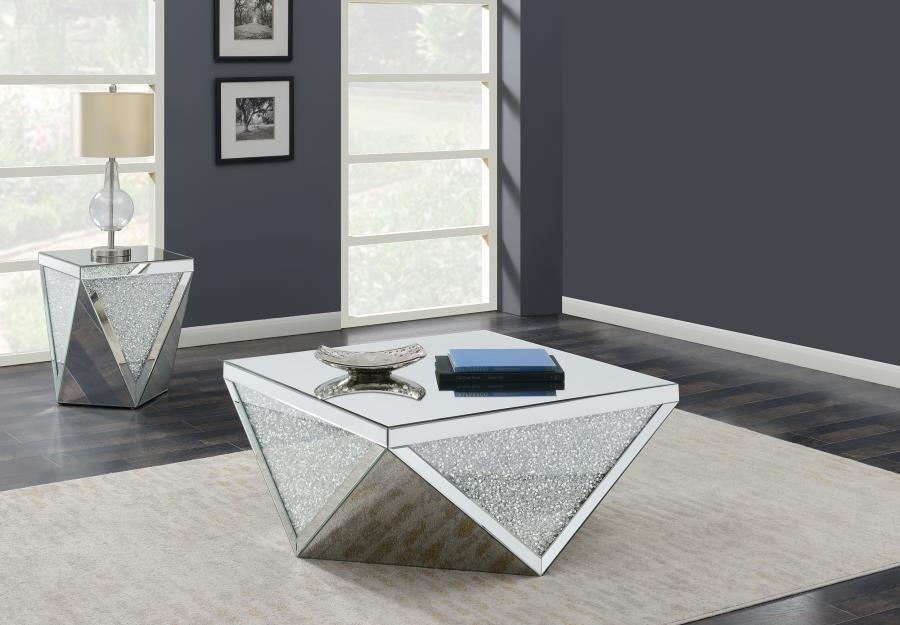 Amore - Mirrored Coffee Table Set Coaster Fine Furniture