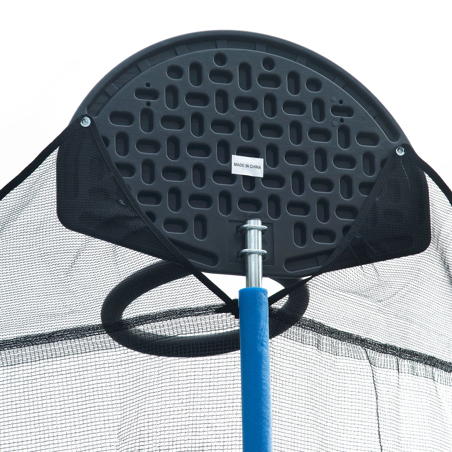 14Ft Trampoline For Adults & Kids With Basketball Hoop, Outdoor Trampolines With Ladder And Safety Enclosure Net For Kids And Adults - Blue Daily Nest