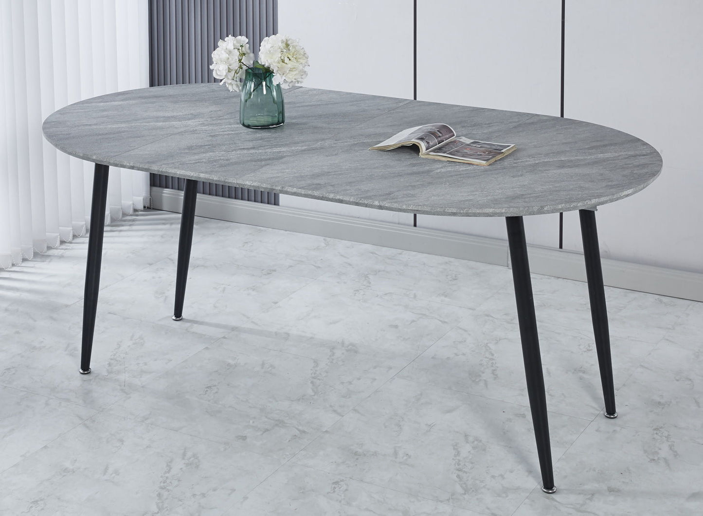 Extensible Table, Dining Table, Office Table, Coffee Table Metal Leg Home Essentials