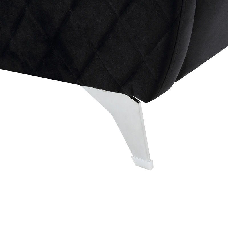 Sofia - Velvet Modern Chic Loveseat Couch Lilola Home