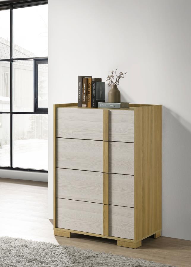 Hyland - 4-Drawer Chest of Drawers - Natural Coaster Fine Furniture