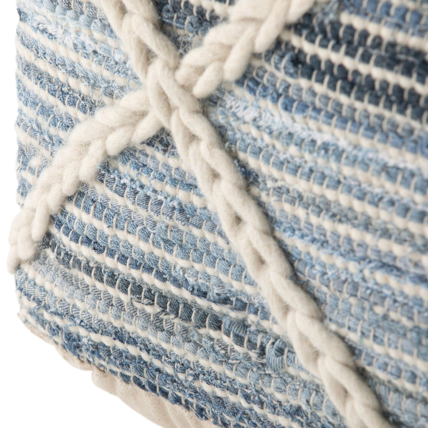 Cowan - Handcrafted Square Pouf Simpli-Home