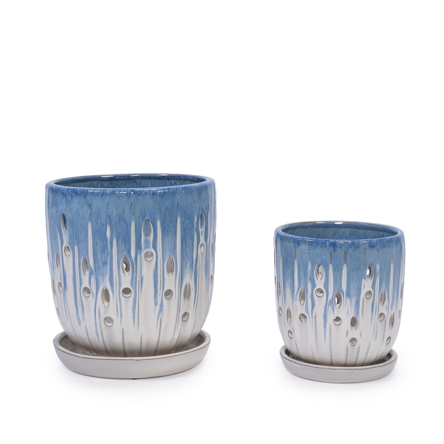Flowerpot With Drainage Hole (Set of 2) Daily Nest