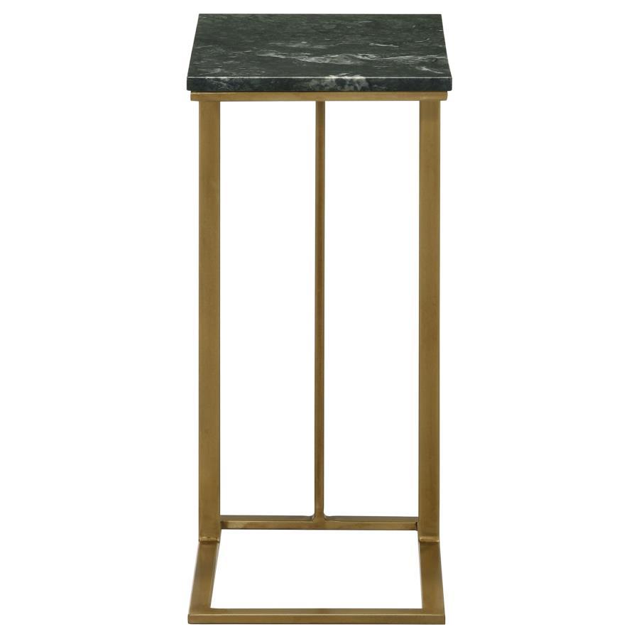 Vicente - Marble Top C-Shaped Sofa Side Table CoasterEssence