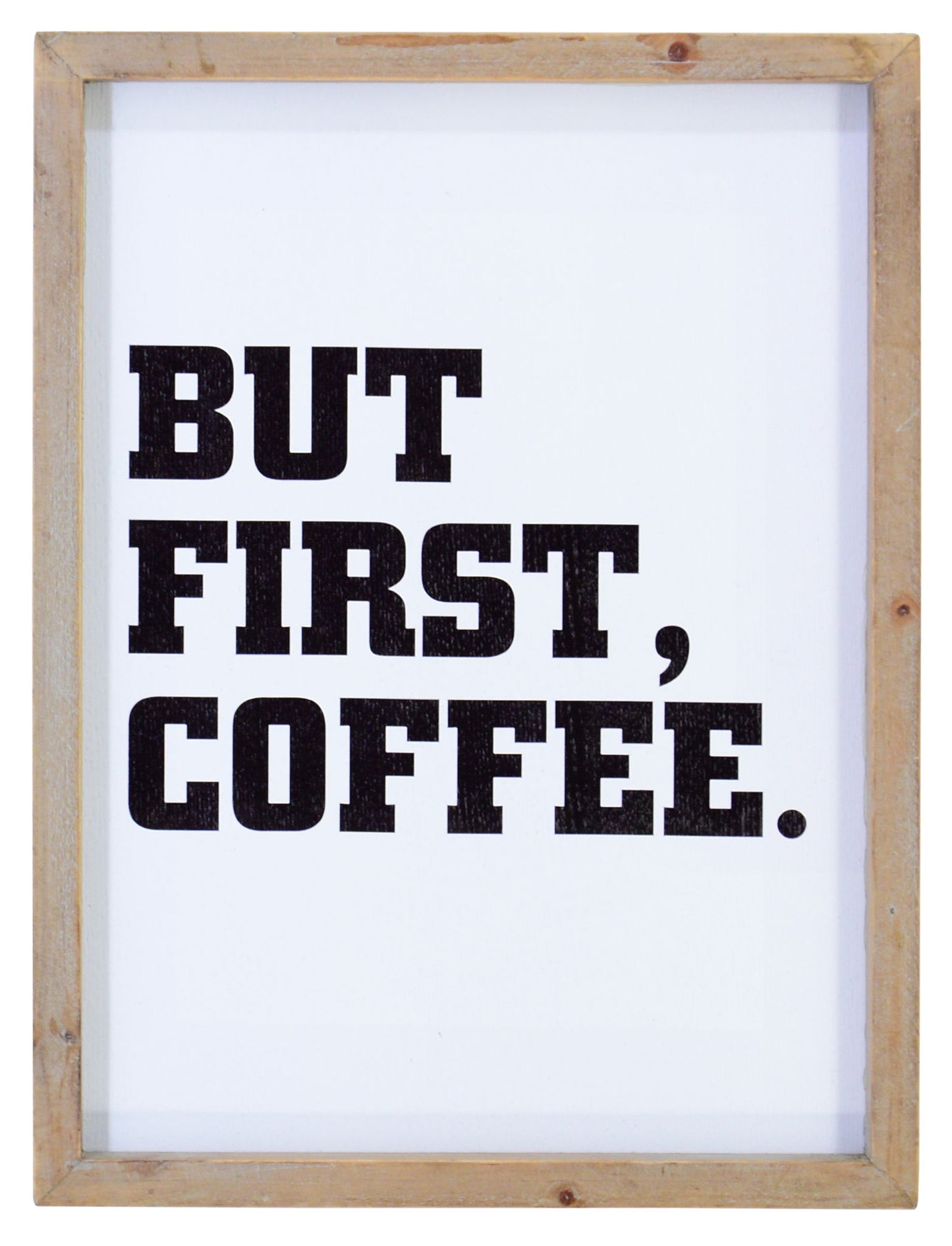 Wooden Frame Wall Decor - White Classy Living