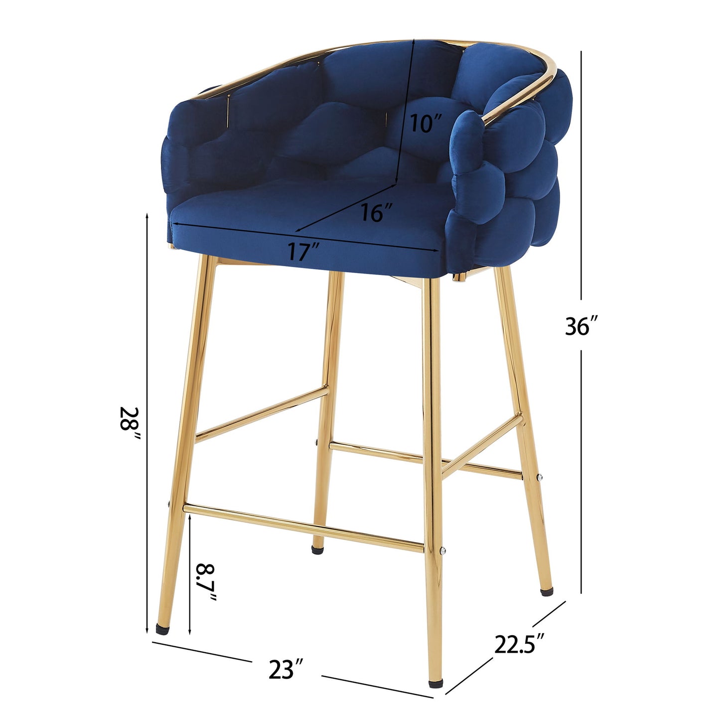 Modern Counter Stools (Set of 2) Noble House