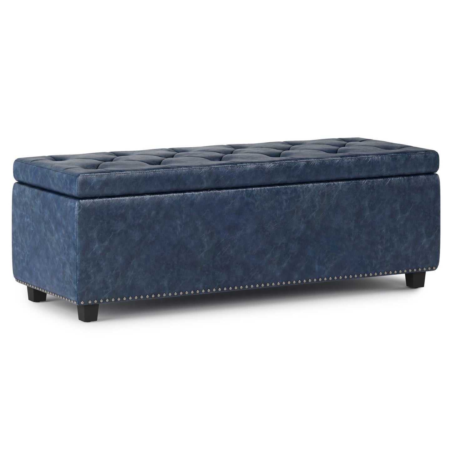 Hamilton - Upholstered Storage Ottoman Simpli-Home