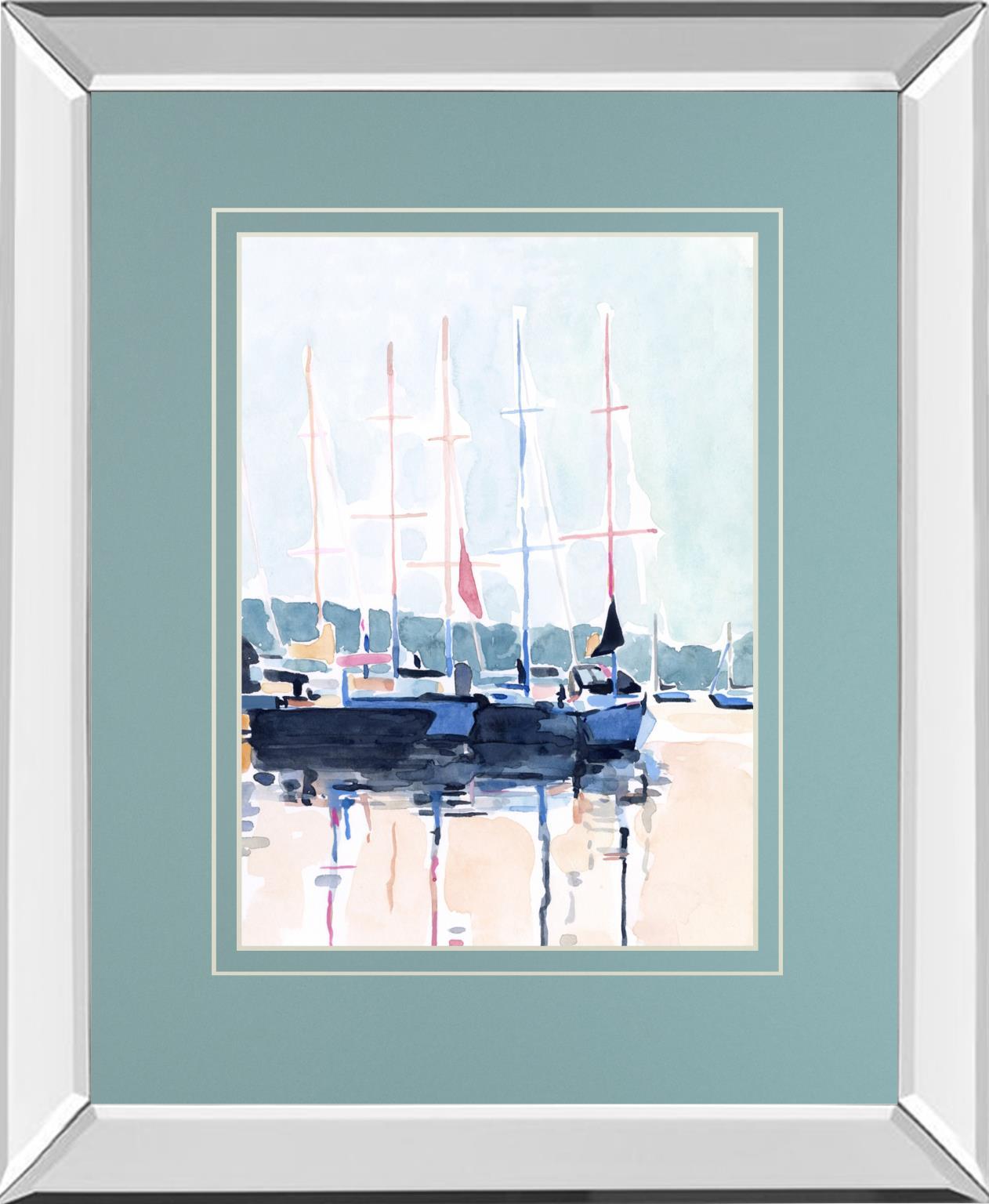 Watercolor Boat Club I By Emma Scarvey - Beige Classy Living