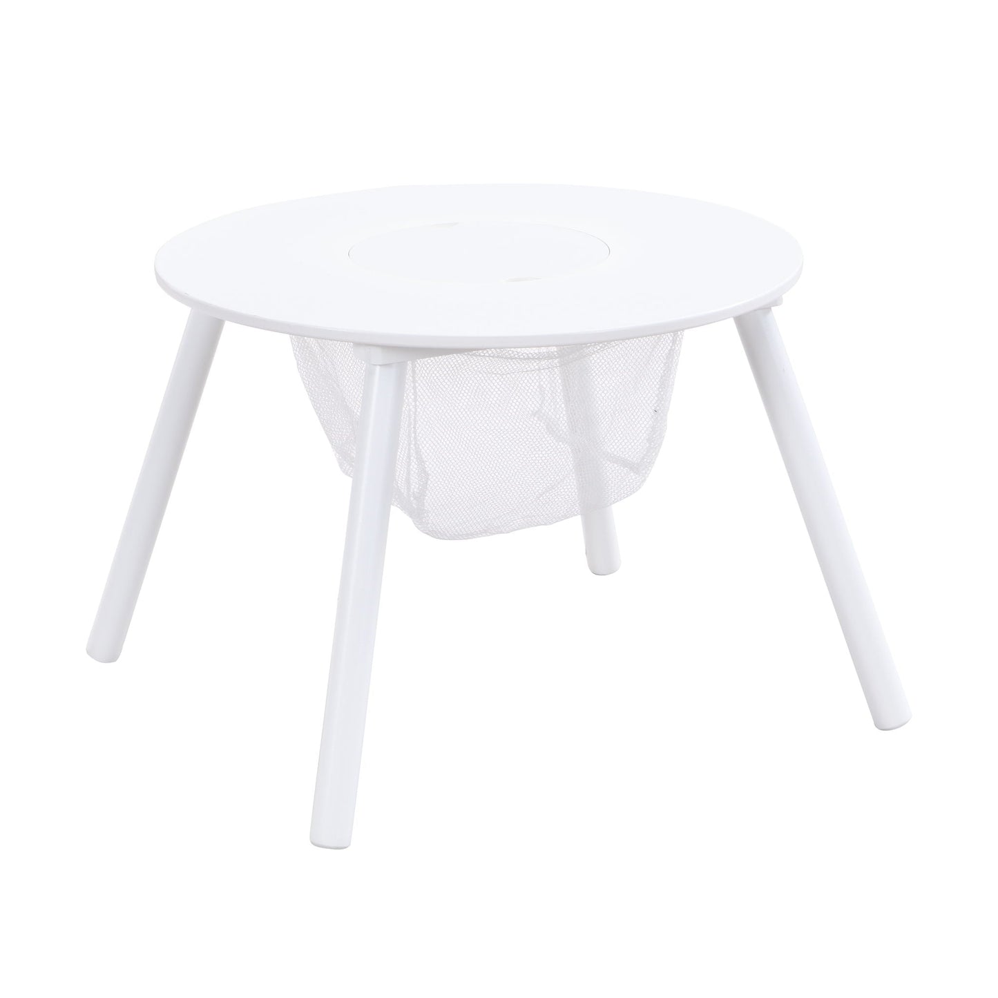 Children's Panel Table With 4 Chairs - White Home Essentials