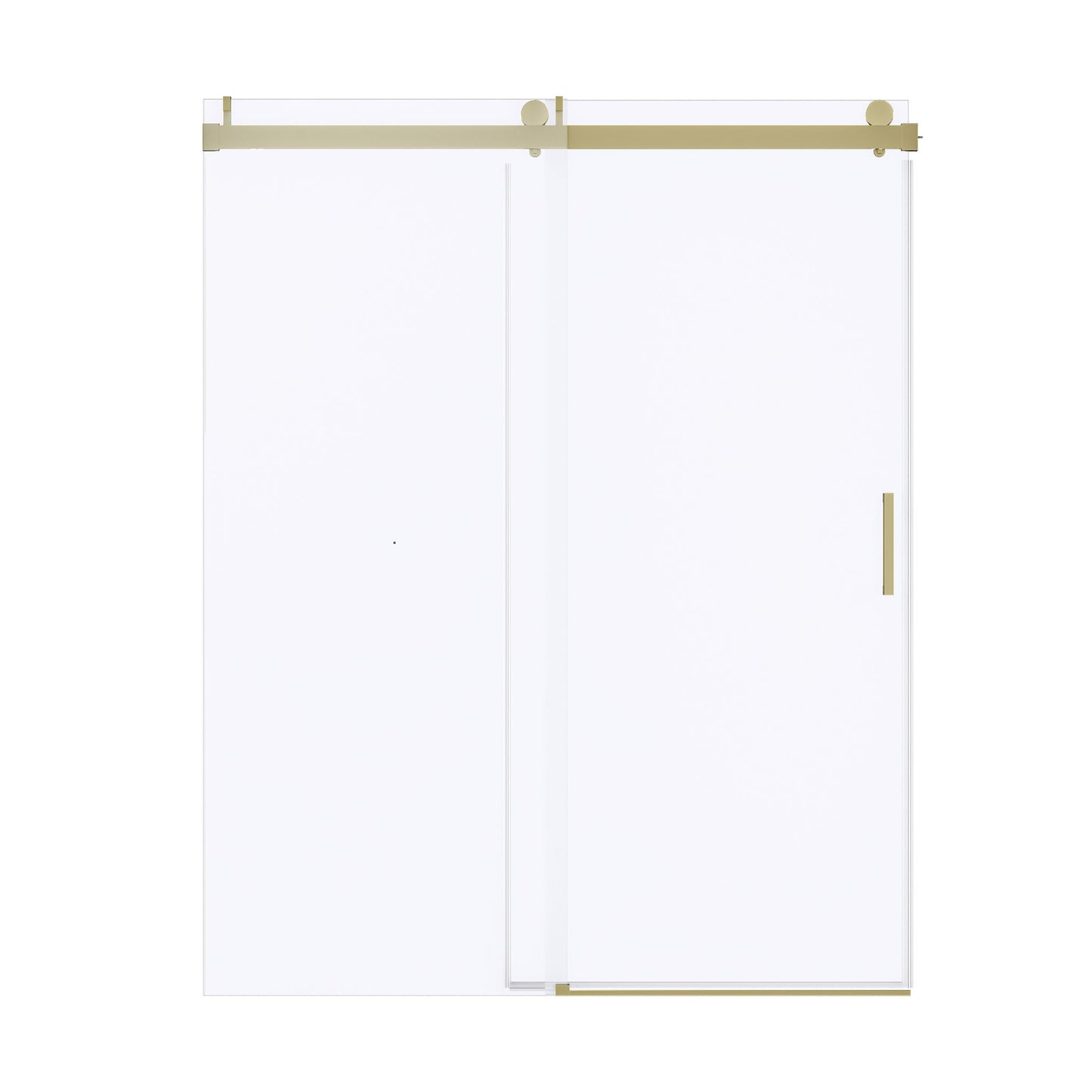 Frameless Soft-Closing Shower Door, 1/4" (6 Mm) Tempered Glass Single Sliding With Explosion Proof Coating Daily Nest
