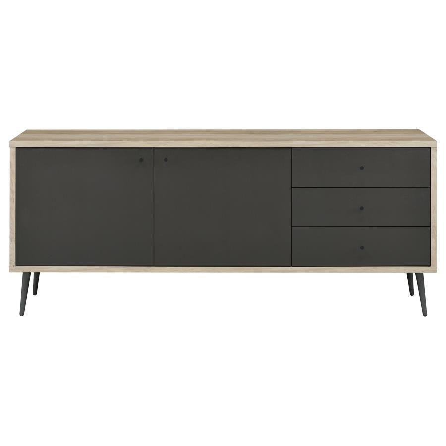Maeve - 2 Door Engineered Wood Cabinet - Antique Pine And Gray Coaster Fine Furniture