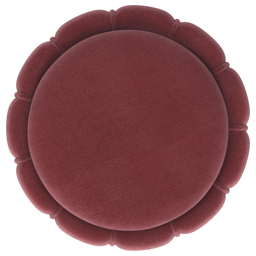 Sora - Round Upholstered Ottoman Coaster Fine Furniture
