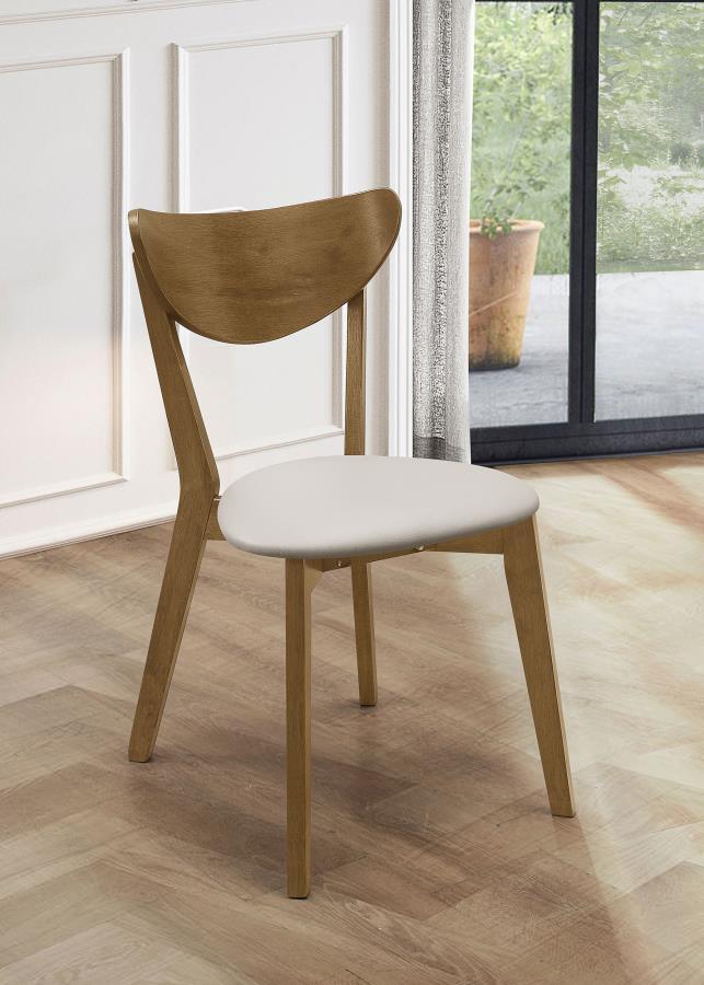 Kersey - Curved Wood Dining Side Chair (Set of 2) - Chestnut CoasterEveryday