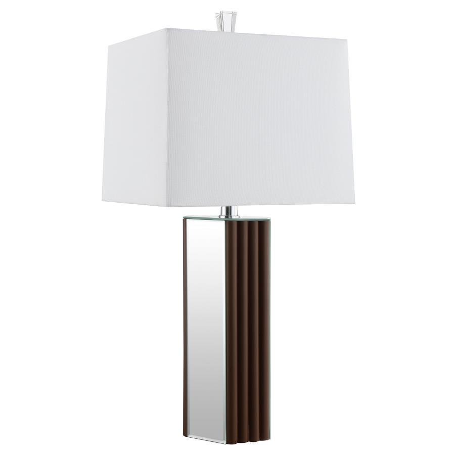 Elena - Square Tapered Mirrored Lamp Coaster Fine Furniture