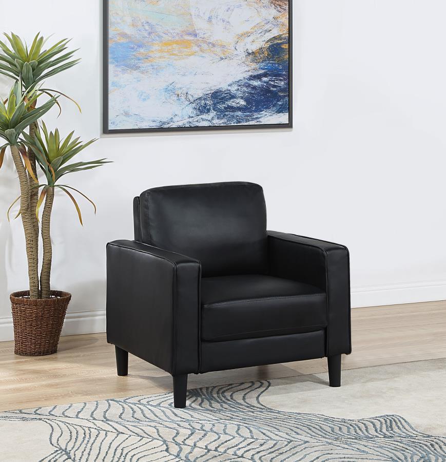 Ruth - Upholstered Track Arm Accent Chair Coaster Fine Furniture