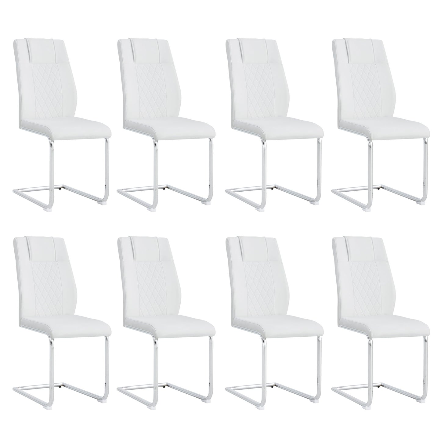 Modern Dining Chairs With Padded Seat, Metal Legs Home Essentials